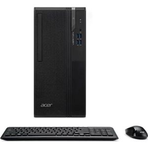 Acer ACERVeriton S2720G i3-14100 Linux 16GB/512GB (512 GB, 16 GB, Intel Core i3-14100, UHD Graphics 730), PC, Zwart