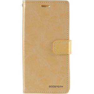 Mercury iPhone 12 Pro Max - Blue Moon Leather Case Cover Cards goud (iPhone 12 Pro Max), Smartphonehoes, Goud