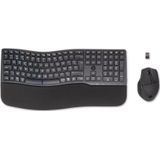 HP 680 Comfort Dual-Mode Keyboard and Mouse Combo toetsenbord Inclusief muis Thuis RF-draadloos + Bluetooth AZERTY Belgisch Zwart