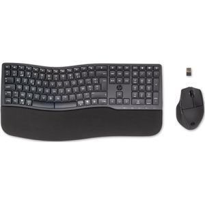 HP 680 Comfort Dual-Mode Keyboard and Mouse Combo toetsenbord Inclusief muis Thuis RF-draadloos + Bluetooth AZERTY Belgisch Zwart
