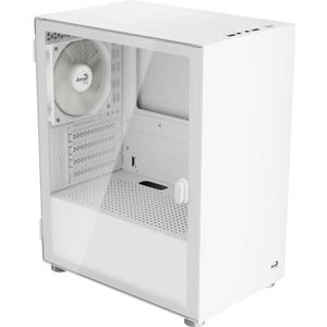 Aerocool - CS-111 - PC Behuizing - Wit - Glas Paneel - Inclusief 120mm Fan