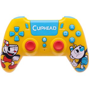 GED Draadloze controller Cuphead (PC, Playstation), Controller, Geel