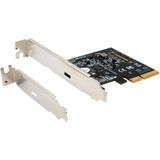 Exsys GmbH - EX-12011 - USB 3.2 Gen2x2 PCIe Kaart - Zwart - Inclusief Low Profile Beugel
