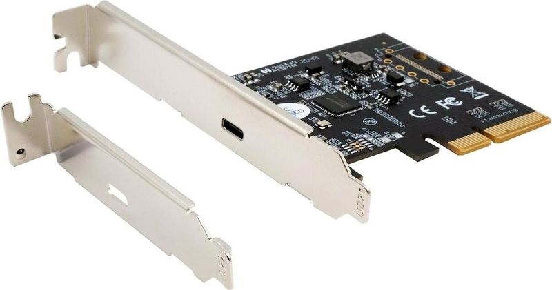 Exsys GmbH - EX-12011 - USB 3.2 Gen2x2 PCIe Kaart - Zwart - Inclusief Low Profile Beugel
