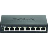 D-Link DGS-1100-08V2 Managed L2 Gigabit Ethernet (10/100/1000) Zwart