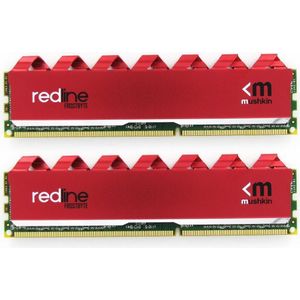 Mushkin dimm 64gb ddr4-2800 kit geheugen (2 x 32GB, 2800 MHz, DDR4 RAM, DIMM 288 pin), RAM, Rood