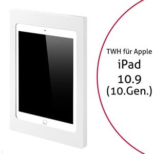 TabLines TWH043W Tablet muurbeugel voor Apple iPad 10.9 (10e generatie), wit, Tablethouder