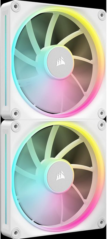 CORSAIR iCUE LINK LX140 RGB Ventilatoren Dubbel Pakket - Wit - Inclusief iCUE LINK System Hub