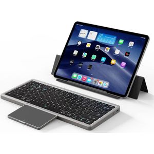 Dux Ducis OK Series Draadloos Bluetooth Toetsenbord met Touchpad - Zwart (VS, Diverse), Tablet toetsenbord, Zwart