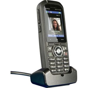 Agfeo DECT 75 IP draadloze uitbreidings handset, Telefoon, Zwart