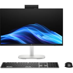 HP - Elite Studio 8 AiO - All-in-One PC - Zilver - 23,8 inch FHD - Intel Core Ultra 7 - 16 GB RAM - 512 GB SSD