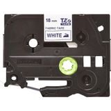 Brother TZE-FA4B labelprinter-tape Blauw op wit TZ