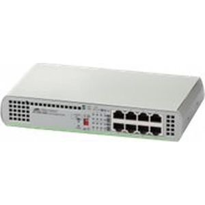 Allied Telesis AT-GS910/8E-50 Unmanaged Gigabit Ethernet (10/100/1000) Grijs