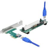 Delock - Riser Card - PCI Express x1 naar 1 x PCI 32 Bit Slot - 60 cm Kabel