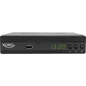Xoro HRT 7622NP settopbox TV Ethernet (RJ-45), Terrestrisch Full HD Zwart (DVB-T, DVB-T2), TV-ontvanger, Zwart