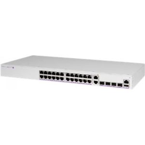 Alcatel LUCENT ENTERPRISE OS6360-PH24 GigE vast chassis 24 RJ-45 PoE 10/100/1G BaseT (24 ports), Netwerkschakelaar, Zwart