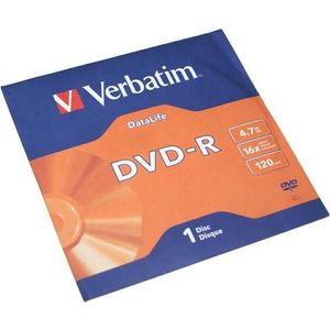 Verbatim DVD-R Datalife 4.7GB 16X 43844, Optische gegevensdrager
