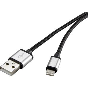 Renkforce Apple Lightning-connectorkabel voor Apple iPod/iPad/iPhone 3 m (3 m, USB 2.0), USB-kabel