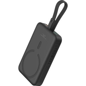 Baseus Powerbank Magnetic Mini 10000mAh 20W MagSafe (zwart) (20000 mAh, 20 W), Powerbank, Zwart
