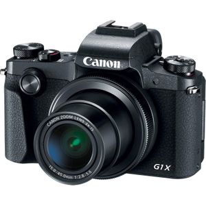 Canon PowerShot G1X Mark III (24 - 72 mm, 24.20 Mpx, APS-C / DX), Camera, Zwart