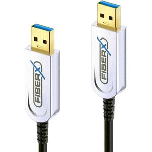 Purelink FiberX Series - USB 3.1 glasvezelkabel - USB-A USB-A - 20m (20 m, USB 3.2 Gen 2), USB-kabel