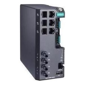 Moxa EDS-4008-2MST-HV - Beheerde Ethernet-switch met 6 10100BaseT(X)-poorten, 2 100BaseFX multi-mode, Netwerkschakelaar