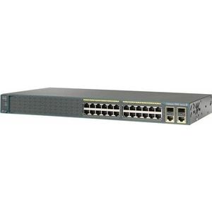Cisco Catalyst 2960-24TC-S - Switch - Managed - 24 x 10/100 + 2 x combo Gigabit SFP - rack-mountable, Netwerkschakelaar
