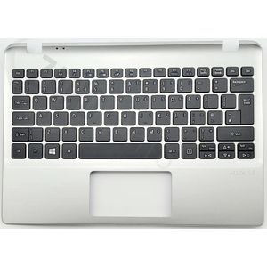 Acer V5-122P/V5-132P Keyboard (UK-ENGLISH) WIN8 NBL & Upper Cover (Silver), Onderdelen voor notebooks, Zilver