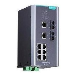 Moxa PT-510-MM-SC-24 - IEC 61850-3 beheerde DIN rail Ethernet-switch, met 8 10100BaseT(X) poorten (8 ports), Netwerkschakelaar