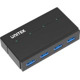Unitek - Y-HB03001 - USB 3.2 Gen 1 Hub - Zwart - 4 Poorten - USB-C