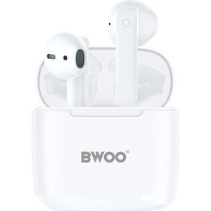 Bwoo - BW94-WH - Draadloze Oortelefoon - Wit - 5 uur speeltijd