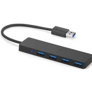 HutoPi 4-poorts HUB USB 3.0 slank, Docking station + USB-hub