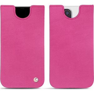 Noreve Lederen omslag (iPhone 14 Pro Max), Smartphonehoes, Roze