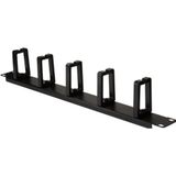 LogiLink - OR104B - Kabel Organizer - Zwart - 5 Ringen - Monteerbaar