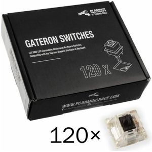 Glorious Gaming - Gateron Zwart - Mechanische Toetsenbordschakelaars - Pakket van 120 Stuks