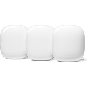 Google Nest WiFi Pro - Router - Wit - 3 Pack - WiFi 6-oplossing