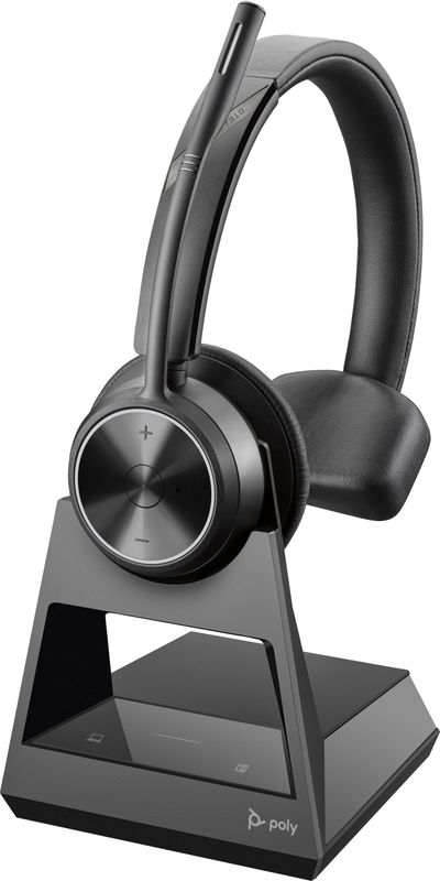Poly Savi 7310 7300 Kantoorserie (Draadloze, USB-A), Kantoorheadset, Zwart