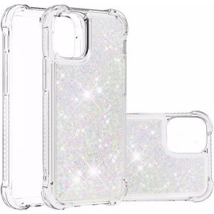MU Style Glitter Softcase Hoesje (iPhone 13 Pro), Smartphonehoes, Zilver