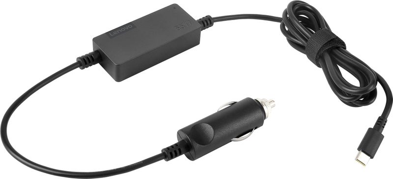 Lenovo USB-C DC Reisadapter (65 W), Voeding voor notebooks, Zwart