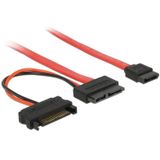 Delock SATA2 kabel voor slimline apparaten, Interne kabel (PC)