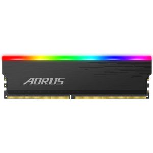Gigabyte DDR4 PC 3733 CL18 AORUS RGB Kit (2 x 8GB, 3733 MHz, DDR4 RAM, DIMM 288 pin), RAM, Grijs