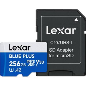 Lexar MEMORY MICRO SDXC 256GB UHS-I/W/A LMSBLPL256G-BNANG (256 GB, microSDXC, U1, UHS-I), Geheugenkaart