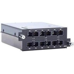 Moxa RM-G4000-6MSC - Fast Ethernet module met 6 multi-mode 100BaseFX poorten met SC aansluitingen (6 ports), Netwerkschakelaar