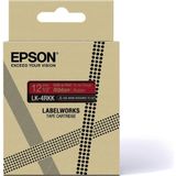 Epson - LK-4RKK - Etiketteringstape - Goud - Rood - 12 mm x 5 m