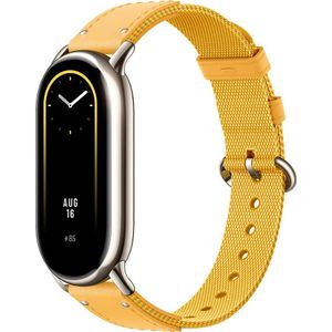 Xiaomi Smart Band 8 (Nylon, Leer, Diverse), Horlogebandjes, Geel