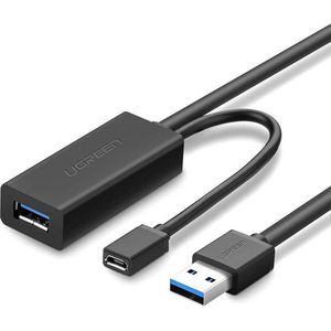 Ugreen USB 3.0 Verlengkabel met Repeater Signaalversterker (10 m, USB 3.2 Gen 1), USB-kabel