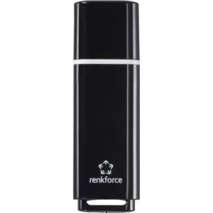 Renkforce RF-USBS-200 USB-stick Retail 32 GB Zwart RF-6684356 USB 2.0
