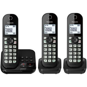 Panasonic KX-TGC463GB, Telefoon, Zwart