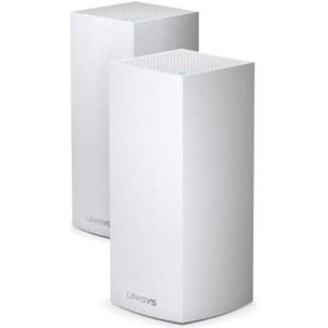 Linksys Velop WiFi 6 AX5300 Mesh WLAN Tri-Band Systeem 2-Pack (MX10600), Router, Wit