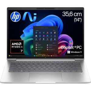 HP EliteBook 6 G1a (14", 1000 GB, 32 GB, DE, AMD Ryzen AI 7 350), Notebook, Zilver